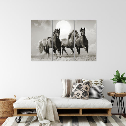 Wandbilder Wohnzimmer XXL Pferde Moderne Bilder Tiere